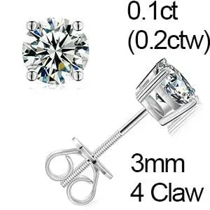 VVS Lab Solid Sterling Silver Arrow Cross Flooded Ice Earrings - CaratixJewelry
